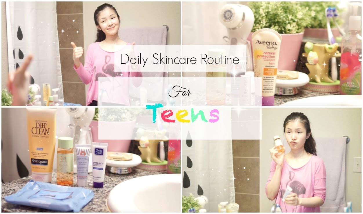♡Các bước chăm sóc da đơn giản cho tuổi dậy thì ♡ Skincare Routine for Teens | mattalehang 3